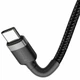 USB кабель Type-C на Type-C BASEUS Cafule Flash charge (2m, PD2.0 60W, 20V 3A). Black - зображення 2