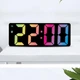 Светодиодные цифровые настольные зеркальные часы с LED дисплеем, будильником и термометром - изображение 5