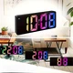Светодиодные цифровые настольные зеркальные часы с LED дисплеем, будильником и термометром - изображение 2