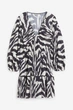 Сукня H&M M біло чорний смужка 4071172513 - зображення 1