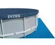 Бассейн каркасный Intex 26732 круглый на 24311 л из ПВХ и стали с картриджным насосом лестницей тентом и подстилкой 549x122 см Серый (124-9-26732) - изображение 8