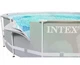 Бассейн каркасный Intex 26732 круглый на 24311 л из ПВХ и стали с картриджным насосом лестницей тентом и подстилкой 549x122 см Серый (124-9-26732) - изображение 5