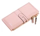 Стильний женский кошелек на молнии из искусственной кожи, Pink G1.2 - изображение 1