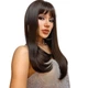 Парик Long Ombre Brown, натуральные синтетические волосы - изображение 3