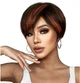 Парик короткий с мелированием Dark Brown, термоволокно 2020-3 - изображение 1