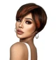 Парик короткий с мелированием Dark Brown, термоволокно 2020-3 - изображение 4