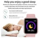 Смарт-часы UWatch D20 Y68 Bluetooth умные часы пульс, мониторинг кислорода в крови Pink - изображение 5