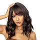 Парик темный шоколад волнистый Dark Brown, термоволокно - изображение 8