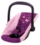 Fotelik samochodowy dla lalek Bayer Deluxe Różowo-śliwkowy 44 cm 67657AA (4003336676570) - obraz 1