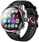 Android Смарт Годинник Телефон 4G LTE SIM карта GPS Wi-Fi H19 3/32Gb Відеодзвінки Месенджери AMOLED дисплей 1.95″ Поворотна камера Мікрофон Bluetooth 1100mAh кнопка SOS Black - зображення 1