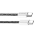 Дата кабель USB-C to USB-C 2.0m (braided cotton) (PD Fast Charging 60W) 3.0А black ColorWay (CW-CBPDCC068-BK) - зображення 8