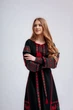 Сукня вишита Etnovyshyvka "Шлях Предків" чорна з вишитими когутами XS - зображення 2