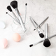 Zestaw pędzli do makijażu Tools For Beauty Mimo srebrno-czarny 12 szt (5903018900285) - obraz 3