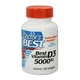 Вітамін D Doctor's Best Vitamin D3 5000 IU, 180 вегакапсул комплексне зміцнення кісток та зубів - изображение 1