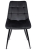 Стул мягкий со спинкой Velka Chic Bluvel 50 Velvet VBl50 черный - изображение 2