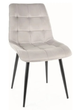 Стул мягкий со спинкой Velka Chic Bluvel 03 Velvet VBl03 бежевый - изображение 1
