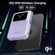 Магнітна батарея (повербанк) UGREEN Uno 20вт Qi2 10,000mAh Magsafe Power Bank з дисплеєм та швидкісною зарядкою - Purple - зображення 3