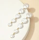 Женские сережки Барокко каскадные удлиненные jewelry Белые - изображение 2