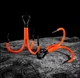 Гачки Spinpoler UV Orange Treble Fishhook #1, 5 шт. - зображення 1