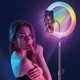 Студийная кольцевая лампа RL-18 45 см 55 Вт с RGB подсветкой и пультом ДУ 3 держателя для смартфона профессиональное освещение для фото и видео - изображение 2
