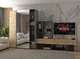 Шкаф купе Doros G-Caiser Антрацит/Дуб Евок 1 ДСП / 1 дзеркало / 3 частини (42005413) (DRS-012246) - изображение 5