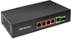 Комутатор Qoltec PoE SWITCH 4x RJ45 PoE 1x RJ45 Uplink 1x SFP 65W 1000 Mb (5901878522968) - зображення 1