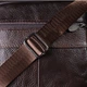 Горизонтальная удобная сумка с ручкой для мужчин из натуральной кожи Vintage 22940 Коричневый - изображение 11