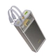 Зовнішній акумулятор HOCO J104A Discovery edition 22.5W fully compatible power bank with cable(20000mAh) Gray - изображение 4