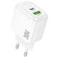 Сетевое зарядное устройство HOCO CS55A Surplus PD30W+QC3.0 (1USB-A/1C) (White) (209747) - изображение 1