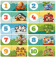 Пазли дитячі "Мої друзі" Puzzlika 20 деталей, які навчають з тваринами та числами, для дітей 2-5 років - зображення 2