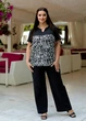 Fashions • Блуза женская Виола Fashions 52-54 черно-белый (1117-аз) - изображение 4