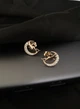 Серьги с ангелочком английский замок золотого цвета 30722 One Size - изображение 4