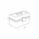 Аптечка для лекарств пластиковая белая MVM PC-16 S WHITE - изображение 8