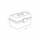 Аптечка для лекарств пластиковая белая большая MVM PC-16 M WHITE - изображение 11