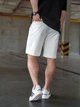 Шорты мужские спортивные однотонные оверсайз шорты хлопковые Casual Белые XL - изображение 7