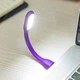 Гнучка світлодіодна міні Usb Led лампа для ноутбука Фіолетовий - зображення 2