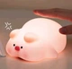 Світильник Акумуляторний Pig Sleep Нічник Бездротовий Силіконовий Свинка - зображення 1