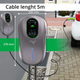 Зарядна станція Qoltec EV 2-in-1 Type2 22kW Wi-fi LCD RFID 3 phases Wallbox 5m (5901878524306) - зображення 6