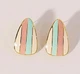 Жіночі сережки Кольорові смужки jewelry різнокольорові - зображення 1