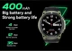 Розумний смарт годинник DM55 AMOLED Full HD з Bluetooth дзвінками та 20+ спортивних режимів Спортивний чоловічий годинник Чорно-зелений - зображення 6