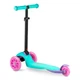 Детский трехколёсный самокат Loco Ricokids бирюзово-розовый со светодиодными колёсами - изображение 4