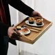 Бамбуковый столик-поднос в постель Ruhhy 25052 с раскладными ножками и устойчивой конструкцией 73×31×21 см - изображение 8