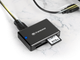 Кардрідер USB 3.1 Type-A > microSD/SD/CF Чорний Transcend 000321934 - зображення 4