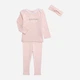 Дитячий комплект (лонгслів + штанці + шкарпетки + пов'язка) Calvin Klein 679827593 86 см Рожевий (1159837697) - зображення 2