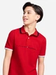 Детская футболка-поло для мальчика Tommy Hilfiger 406827511 104 см Красная (1159837619) - изображение 4