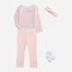 Детский комплект (боди + штанишки + носки + повязка) для девочки Calvin Klein 607181893 80 см Розовый (1159837693) - изображение 1