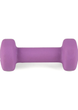 Набор гантелей неопреновых Queenfit 2х1 кг (2 кг) фиолетовый. Круглые, для фитнеса, аэробики, дома - изображение 3
