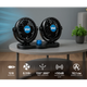 Вентилятор VitOl HX-T303-1 4" 12V 6.5W двойной две скорости - изображение 11