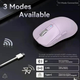 Беспроводная игровая мышь Attack Shark X3 PAW3395 26000dpi + стикеры Purple - изображение 4