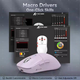 Беспроводная игровая мышь Attack Shark X3 PAW3395 26000dpi + стикеры Purple - изображение 7
